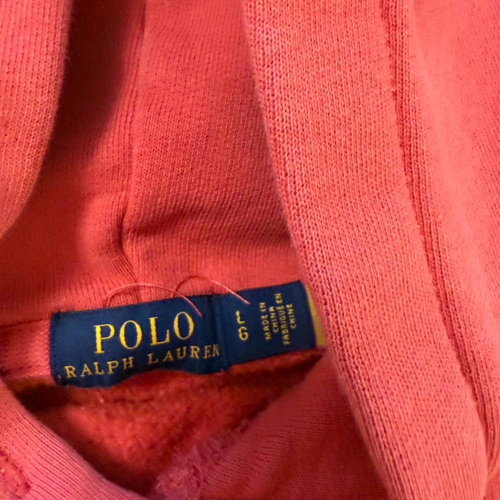 POLO big pony hoody. Coral. Large - Picture 2 of 3